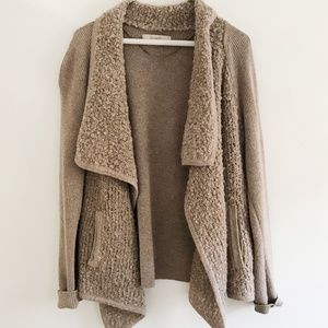 Loft Boucle Open Sweater Cardigan